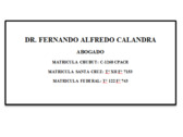 Dr. Fernando Alfredo Calandra