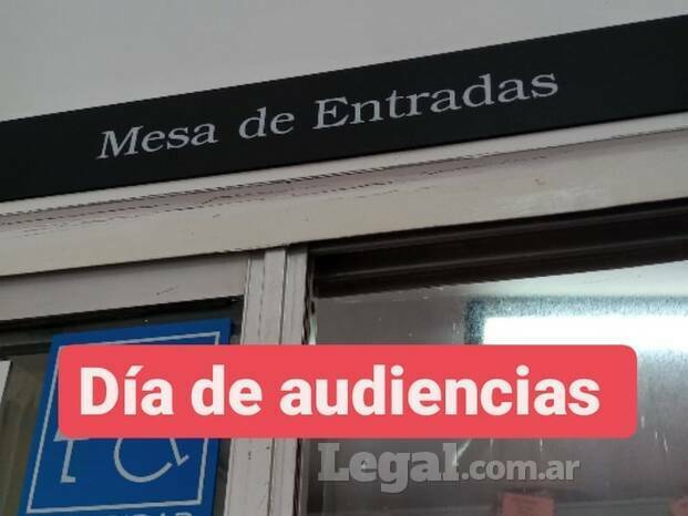 Mañana de audiencias. Tribunales de La Plata 