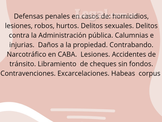Defensas penales las 24 hs